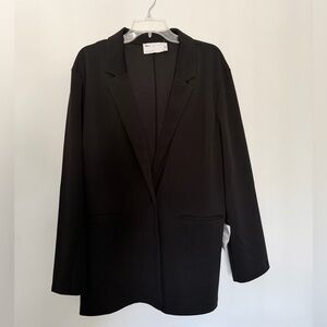 ASOS DESIGN Oversized Boyfriend Blazer Black NWT - 14